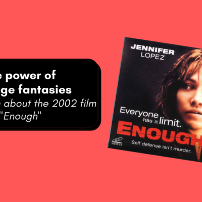 A photo of Jennifer Lopez's movie Revenge with text that reads