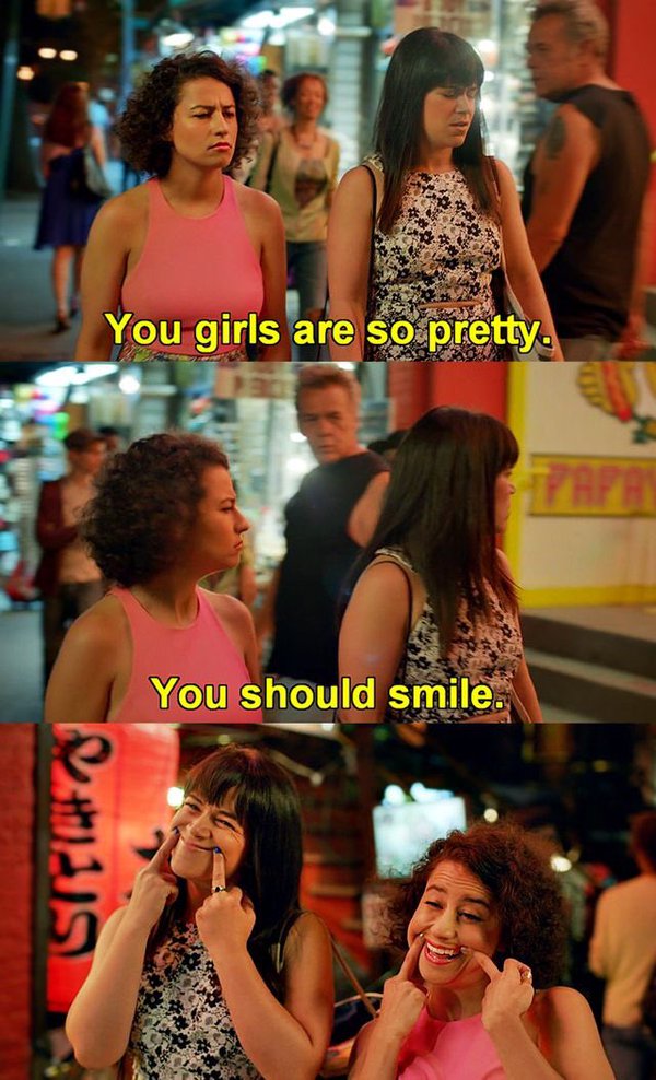 tell me to smile broad city