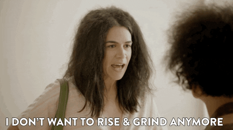 Abby from Broad City saying, 