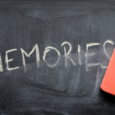 Erasing memories on chalk board
