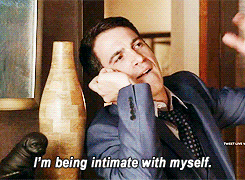 Gif of Mindy from Mindy Project asking her boyfriend if he's masturbating. 