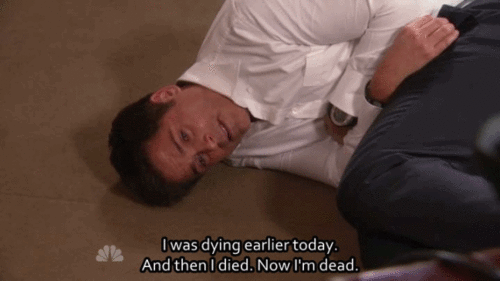 Parks and Recreation, Dying gif