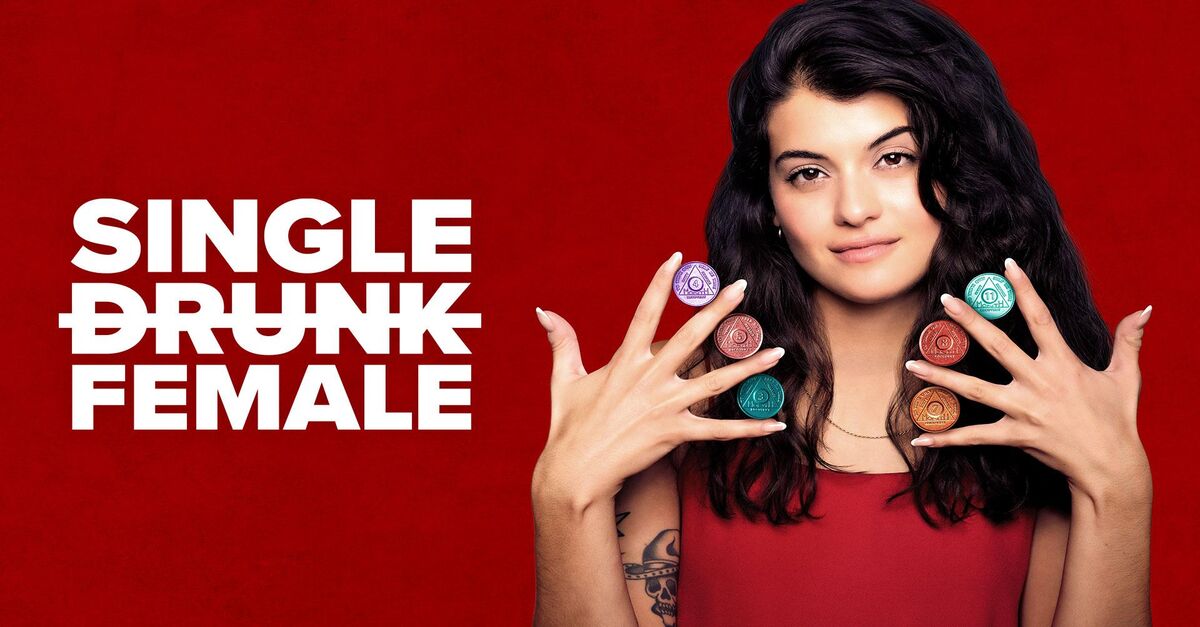 promotional poster for tv show single drunk female