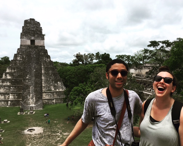 Alisa and Charlie at Tikal
